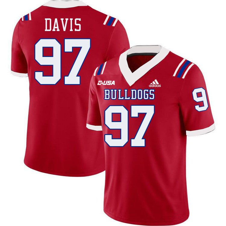 Christian Davis Louisiana Tech Jersey,LA Tech Bulldogs Football Jerseys,Uniforms,Gears-Red